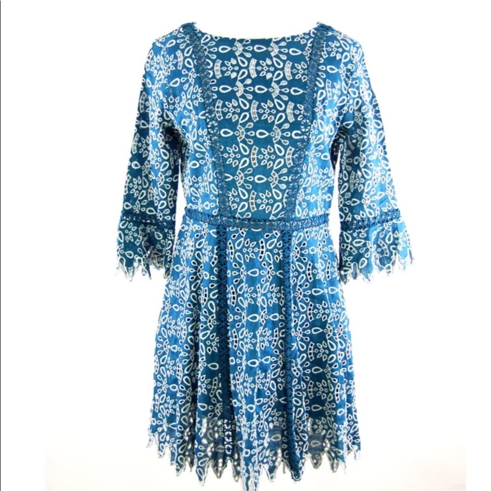 Maje blue lace dress used